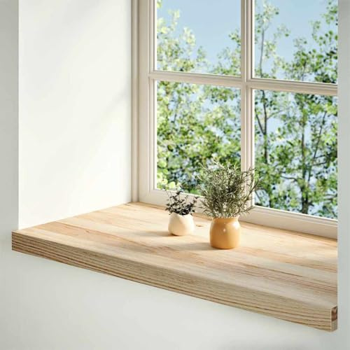 Tidyard Davanzali 2 pz Non Trattati 90x40x2 cm Legno Massello di Rovere