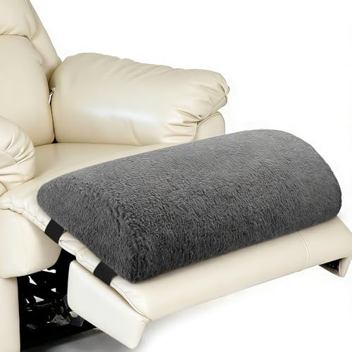 Recliner Leg Rest Cushion, 58x25x10cm Leg Pillow, Half Moon Leg Support Pillow for Bed with Adjustable Strap, Multifunctional Under Knee Support Pillow for Bed Chair Sofa for Neck Waist Leg Feet