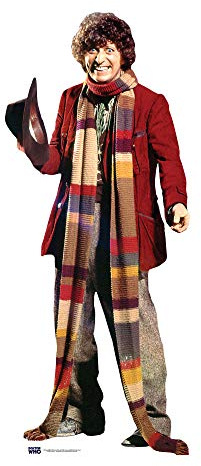 Star Cutouts SC406 Doctor Who Fourth Doctor Tom Baker Lifesize Cardboard Cutout – Whovian Fan Display, Sci-Fi Party Decoration & Collector Gift