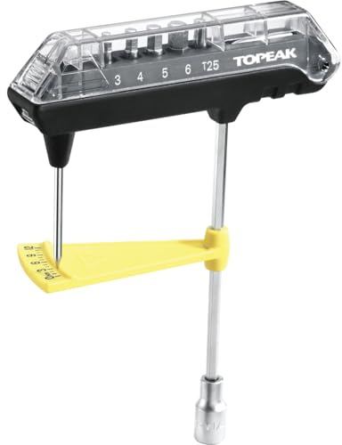 Topeak TPS-SP07 Combo Torq Wrench verktygssats, flerfärgad (svart/silver), en storlek,
