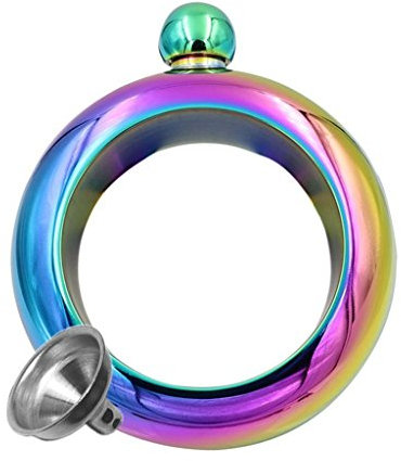 HMILYDYK Bracelet flasque en acier inoxydable 304 avec miroir et entonnoir 99,2 g