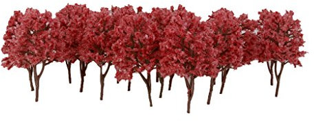 non-brand 20 Piezas Modelo árboles N Escala Diseño Calle Jardín Parque Paisaje Paisaje 1: 150# 08