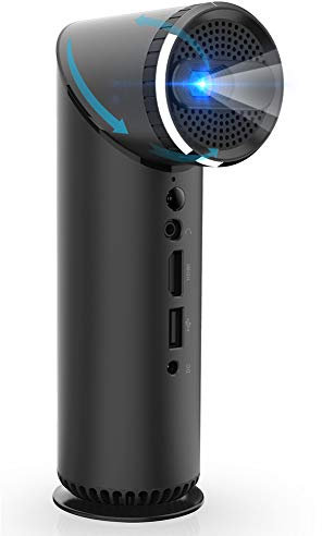 RSGK Mini Proyector DLP WiFi, Resolución Nativa Full HD 1080p, Sistema Android 6.0, Pantalla De 200, HDMI, VGA, USB, TV, Caja, Computadora Portátil, Compatible con DVD