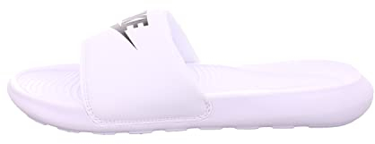NIKE Men's Victori One Slipper, White Black White, 8 UK