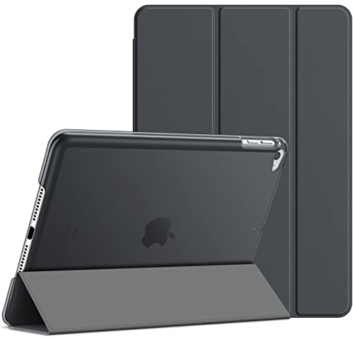 JETech Hülle für iPad mini 4. Gen 7,9 (2015), Dunkel Grau | Schlanke Transluzent Rückseite, Dreifach-Ständer, Auto Schlafen/Wachen, Leichter Stoßschutz
