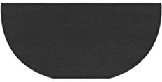 AABEY Tapis De Cheminée Anti Feu, Tapis De Protection Anti Feu Demi-Rond,Tapis Ignifuge Devant De Cheminee, Tapis Antidérapant pour Poêle, Cheminée, Barbecue Et Grill B:102x60CM