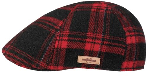 Stetson Texas Shadow Plaid Flatcap Wollcap Herren Made in EU Herbst Winter