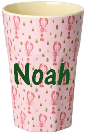 Elfenstall Rice Becher Tall Large mit Wunsch-Namen personalisiert - zu Nikolaus, Weihnachten oder Geburtstag (Hummer)
