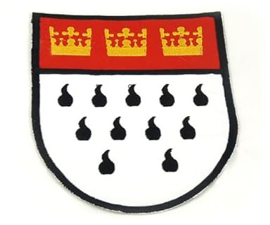 Bügelbild-Stoff, zur Veredelung, DIY (Wappen 14,5x17cm)