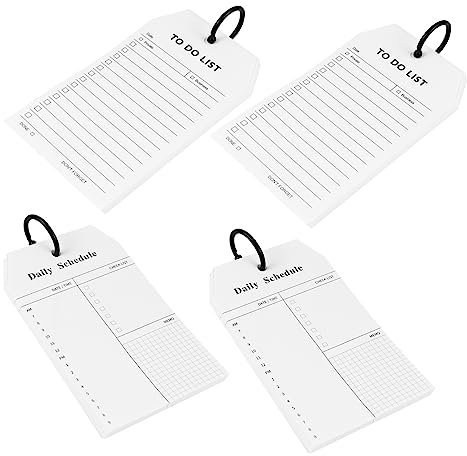 MAGICLULU 4stücke Memo Planungsnotizblock Zeitplanbuch Für Schule Büro Terminplaner Notizbuch Tragbar Leicht