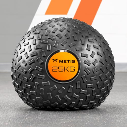 METIS Fitness Slam Ball - 3kg bis 30kg | Medizinball mit geringer Sprungkraft – Krafttraining (25kg)