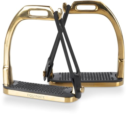Equinate Sicherheitssteigbügel Belfast 12cm Gold