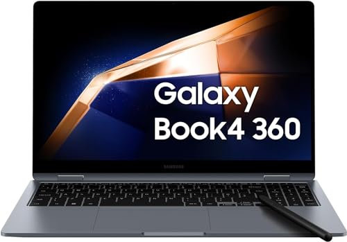 SAMSUNG Galaxy Book4 360, 15.6 Full HD, Touch, S-Pen, Intel Core 7 150U 16 GB Ram, 512 GB NVMe, Windows 11 Pro, NP754QGK-KG1IT