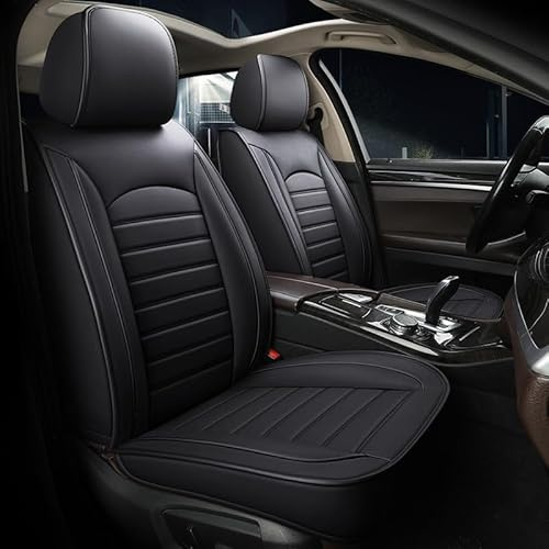 Chifeng Universal-Kunstleder-Autositzbezüge - Haltbar, wasserdicht, atmungsaktiv Bezüge Geeignet für 2 Vordersitze Hyundai Bayon Getz Ioniq IONIQ 5 Kona Santa FE Tucson i10 i20 i30 i40 i800 ix20 ix35