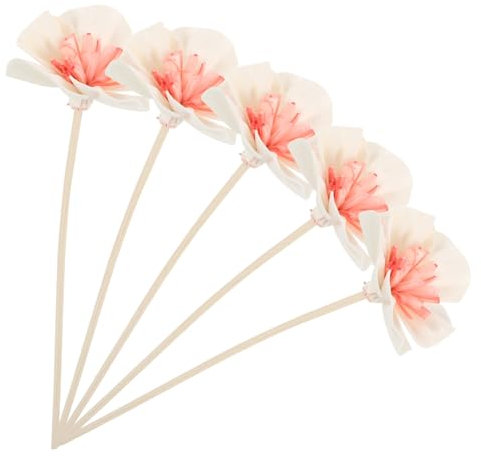 DIYEAH 5piezas Varillas De Aromaterapia Decorativas De Flor para Difusor De Fragancia Aromatizante Floral Reemplazable Accesorios para Aceites Esenciales