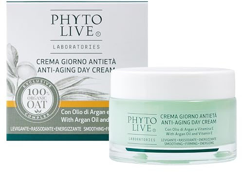 Phyto Live fuktgivande dagkräm mot åldrande med fytoextrakt, arganolja och vitamin E 50 ml