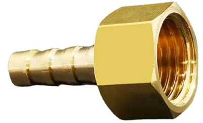 JPWNVF 1/8 1/4 3/8 1/2 3/4 NPT Male Female 1/8-3/4 Inch Hose Barb Hosetail Brass Pipe Fitting Connector Adapter Water Gas Fuel-Female To Hose Barb-2 NPT To 2 Inch-5 pcs