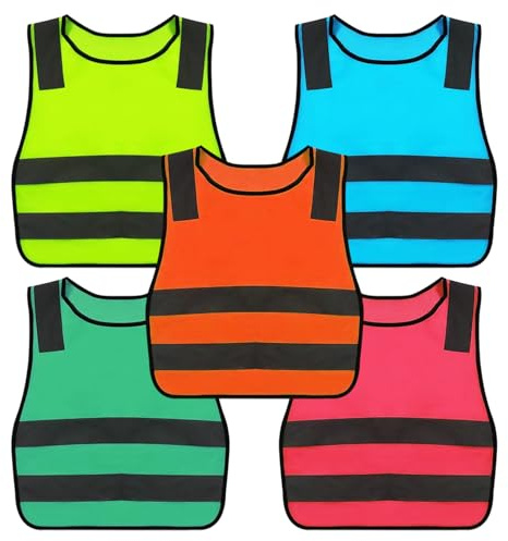 5 Pieces Of Children'S Reflective Vests, Safety Warning Products, Night Travel Equipment, Children'S Outdoor Products