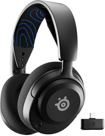 SteelSeries Arctis Nova 5P Wireless PS5 Gaming Headset – Für PS5, PC, Handy – Magnetische Neodym-Treiber – 100+ Audio Presets – 60 Std. Akkulaufzeit – 2,4 GHz (Generalüberholt)