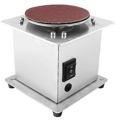 Mini Bench Disc Sander Electric Edge Sharpener 7 Variable Speed 20 Sanding Discs Sanding Polishing Grinding Machine for DIY Use