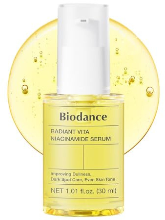 BIODANCE Serum Facial Radiant Vita con Niacinamida y Vitamina C – Sérum Coreano para Manchas y Tono Uniforme, Hidratante Iluminador (Filter Glow) para Piel Sensible, K-Beauty, 30ml