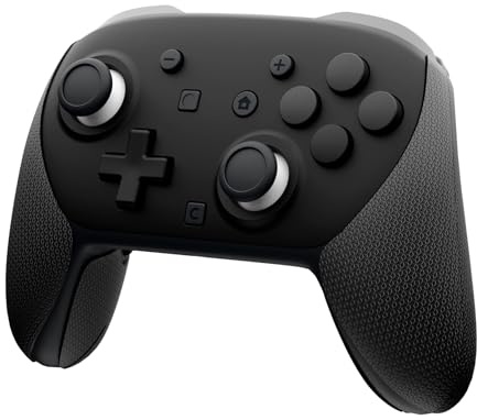 playvital for Nintendo Switch 2 Pro Controller Grip - Anti-Slip PU Grip Skin with Silicone Back Button Cover for Switch 2 Pro Controller Accessories, Sweat-Absorbent - Hexagonal Textured Black