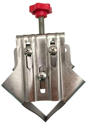 KiBcsLic Esquinero Abrazadera para Unión de Ángulo Recto 90 Grados Prensa para Madera Mordaza Adaptable Fabricada en Acero Inoxidable Adecuada para Marc, Cerrado 15cmx10.3cm