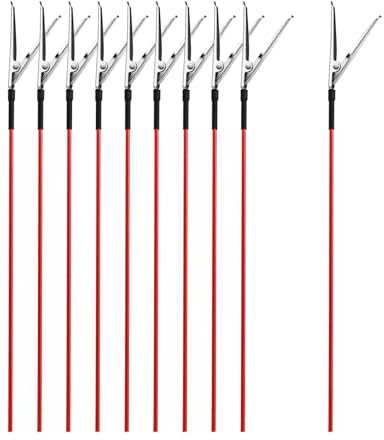 kowaku 10 Pieces Model Painting Clip Sticks Modeling Tool Easy to Use Adjustable Metal Coloring Design Hobby Tool