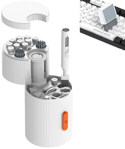 Jingyash Kit De Nettoyage pour PC Portable - 21 en 1 Brosse De Nettoyage Portable | Kit Nettoyant Électronique - pour Téléphone, PC, Bureau, Appareils Électroniques, Objectif Photo, Enceinte