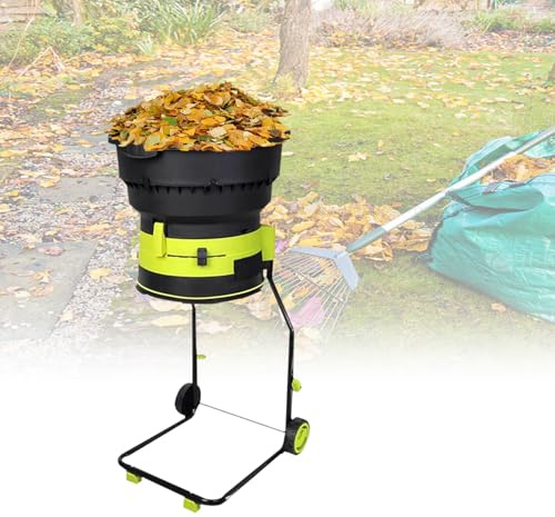 High-Power Electric Garden Shredder with Adjustable Ratio for Efficient Leaf & Grass Mulching, Heavy-Duty, Quiet Operation, Perfect for Yard Cleanup