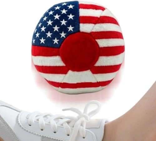 Patriotisk Footbag För Vuxna Stjärnrandiga 4 Juli Bollar Sandpåsar | 250-års Bönpåse Sparksäck För Pojkar Flickor Nybörjare Tonåringar Träning Gruppspel Utomhussporter Fest Resa Trädgård
