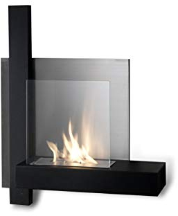 Design Twist Wandkamin 1.5 L schwarz/silber