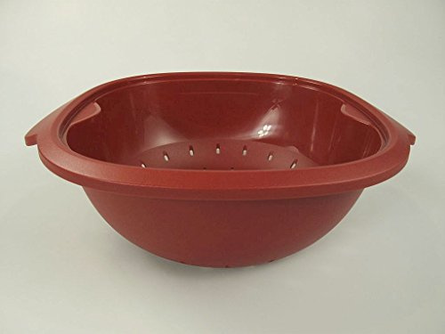 TUPPERWARE Thermo-Duo Sieb 2,25 L rot für Servierschüssel warmie tups Iso-Duo