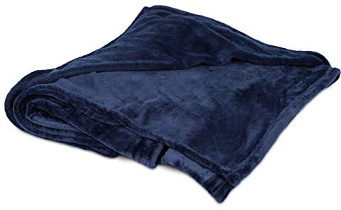 Internet’s Best Plush Throw Blankets | Navy (Blue) | Ultra Soft Couch Blanket | Light Weight Sofa Throw | 100% Microfiber Polyester | Easy Travel | King Bed | 108 x 90