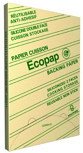 Papier siliconé ecopap  professionnel 500 feuilles de 600 x 400 mm