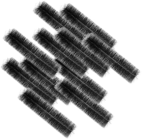 Wiltec Black Brush Filterbürste für Teiche, Set aus 24 Filterbürsten zur Entfernung feinster Partikel, 60cm x Ø 15cm, in Schwarz, aus Polypropylen
