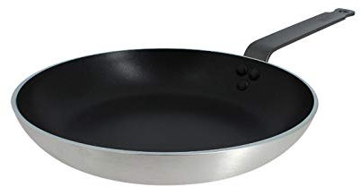 OGO LIVING ALU PRO Professionelle Pfanne aus Aluminium und Induktion, 26 cm, Schwarz