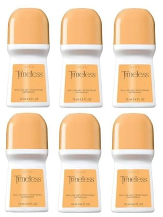 Avon Timeless Roll-on Anti-perspirant Deodorant Bonus Size 2.6 oz 6 pack