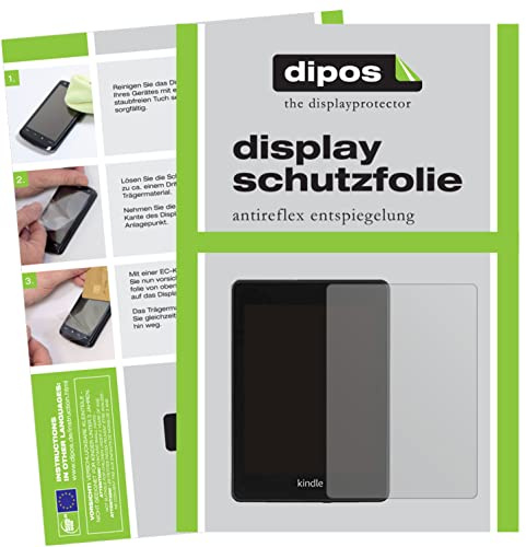 dipos Displayschutzfolie matt für Amazon Kindle Paperwhite (2021) | Antireflex, entspiegelnd, passt perfekt, Ultra-Dünn, kratzfest, blasenfrei, Fingerprint-kompatibel, selbstklebend
