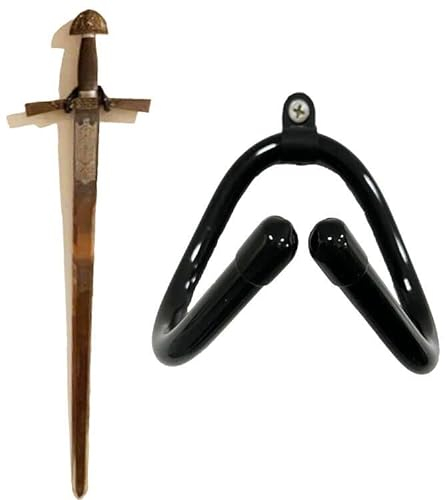 Mini Sword Wall Mount Display Rack Stand Holder Hook Hanger for All Sword, Dagger, Axe, Keyblade - Vertical or Horizontal Display - Easy to mold to your specific needs! -Simple and Sturdy
