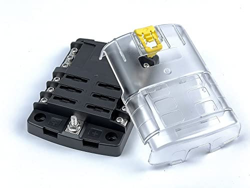 edi-tronic 6fach KFZ Sicherungshalter LKW Boot Auto Sicherungskasten mit negativem Bus