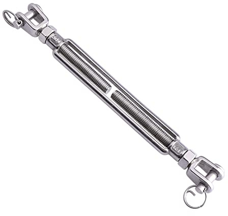 LordHardware Tenditori M12 in acciaio inox da 1/2 x 16,5 cm, per tensionamento catena cavo cavo 997,9 kg (1P)