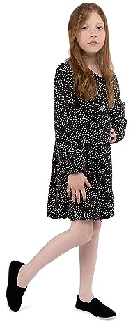 NOQ Collant da Ragazza 20 Denari Classico Semi-velato Scuola con Piede Morbido Balletto Danza Casual Durevole Tinta Unita Calze per Tutti i Giorni per Adolescenti Ala, Bianco 104/110