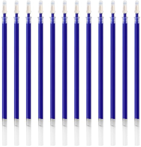 Okaywork 12 Stöcke Ersatzminen,tintenroller Kompatibel Mit Legami, Spitze 0,5mm,ersatzmine ersatzmine Gel-Tintenrollermine (Blau)
