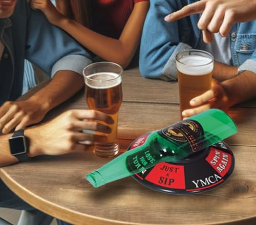 FIESTAS GUIRCA | Juego de Botella de Cerveza (18 cm) - Gadget Divertido para Bachelor Party y Fiestas de Bebidas - Accesorio de Celebración para Adultos - Verde, Rojo, Negro