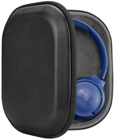Geekria Étui pour casque Shield compatible avec JBL Tune 520BT/510BT/660NC/560BT, étui Jr 310BT, sac de voyage rigide de rechange avec rangement pour câbles (noir)