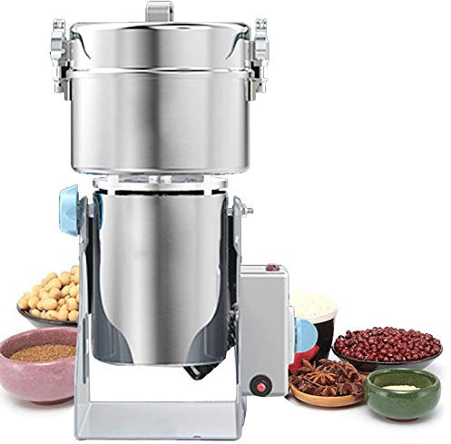 Molinillo de café en Polvo de Alta Velocidad con Temporizador para Hierbas, Especias, Molinillo de Cereales multifunción con protección contra sobrecarga, para Uso doméstico y Comercial