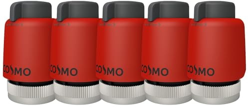 5x COSMO Stellantrieb 230 V – IP54, M30×1,5 mm, stromlos zu mit manueller Arretierung – CTS230N – Heizungs-/Klimatechnik