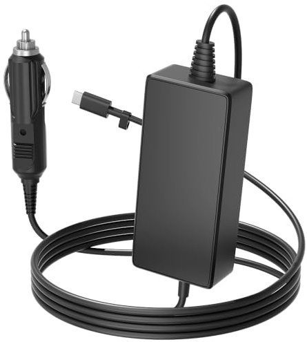 HSXIRQA 12V/24V 100W Car Auto USB C Laptop ladegerät für Lenovo MacBook HP Dell Acer Asus Google MSI LG Samsung Huawei Surface pro 9 8 Chromebook, ROG Ally, Steam Deck nd alle USB-C Geräte ladekabel
