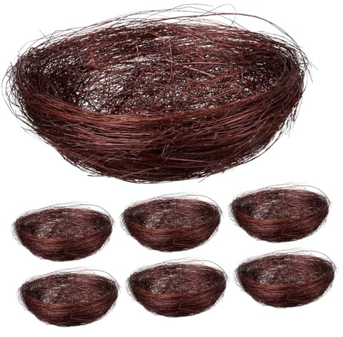 VILLFUL Nidi di Uccelli Decorativi 20 Pezzi in Paglia Naturale per Conservare Piccoli Oggetti e Addobbi Festa